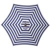 Outdoor Patio 8.6-Feet Market Table Umbrella With Push Button Tilt And Crank, Blue White Stripes[Umbrella Base Is Not Included]