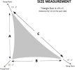 Sun Shade Sail Triangle Uv Block Canopy For Patio Backyard Lawn Garden,12' X 12' X 17',Red