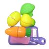 1Set Pretend Play Toy Hands-On Ability Resistant To Falling Plastic Cut Fruit Children Toy For Kids