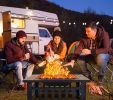 32 Inch Outdoor Fire Pit Table Outside Backyard Patio Square Firepit Table