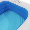 Free Shipping 120*72*22In Blue Pvc Cuboid With Wall Thickness Of 0.3Mm For Inflatable Swimming Pool  Full-Sized Family Kiddie Blow Up Pool For Kids, A