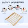 Sauna Backrest,S-Shape Natural Wood Hemlock Non-Toxic Sauna Chair With Back