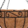 4 Pcs Metal Hanging Plant Basket,With Round Wire Plant Holder With Chain Porch Decor,Flower Pots Hanger Garden Decoration Xh