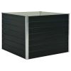 Raised Garden Bed Anthracite 39.4"X39.4"X30.3" Galvanized Steel