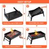 Foldable Portable Bbq Charcoal Grill Grill Lightweight Smoker Grill For Camping Picnics Garden Grilling