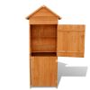 Garden Storage Cabinet Brown 31.1"X19.3"X74.8"