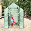 8 Shelves Mini Walk In Greenhouse Outdoor Gardening Plant Green House
