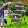 4 Ft Vertical Raised Garden Bed With 5 Tiers For Patio Balcony