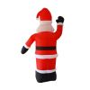 2.4M Christmas Inflatables Santa Claus With Led Lights For Holiday Outdoor Indoor Yard Decoration, Christmas Inflatable Outdoor Smiley Santa Claus