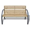 Garden Bench 47.2' Wood And Iron