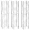Gabion Raised Beds 3 Pcs 11.8"X11.8"X59.1" Iron
