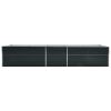 Garden Raised Bed Galvanized Steel 157.5"X31.5"X17.7" Anthracite