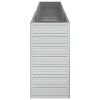 Garden Raised Bed 94.5"X15.7"X30.3" Galvanized Steel Silver