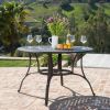Alfresco Patio Garden 46 In Round Cast Aluminum Dining Table