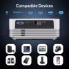 Native 1080P Wifi Bluetooth Projector, Dbpower 8000L Full Hd Outdoor Movie Projector Support Ios/Android Sync Screen&Zoom, Home Theater Video Projecto