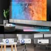 Wifi Bluetooth Projector, Dbpower 9000L Hd Native 1080P Projector, Zoom & Sleep Timer Support Outdoor Movie Projector, Home Projector Compatible W/ Tv