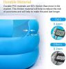 Inflatable Swimming Pool Full-Sized Above Ground Kid Family Outdoor Lounge Pool,100"X 66"X 23"