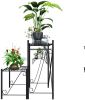 Mecor 2-Tier Metal Plant Stand, Large-Capacity Indoor/Outdoor Flower Pot Holder Stand For Potted Plant, Decorative Plant Rack For Home Garden Patio Ba