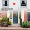 Artisasset Matte Black Outdoor 1St Tier Iron Handrail Rt