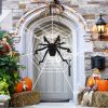 Halloween Decorations Spider Outdoor 59Inch Halloween Spider With 126 Inch Tarantula Mega Spider Web Hairy Poseable Scary Spider