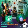 8 Feet Halloween Inflatable Witch Decor With Bright Led Lights