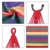 Free Sipping Hammock Set Steel Stand Outdoor Camping Hanging Swing Bed Stripe Yj