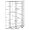 Trapezium Gabion Raised Bed Galvanized Steel 31.5"X7.9"X39.4"