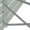 Garden Raised Bed Anthracite 50.8"X50.8"X30.3" Galvanized Steel