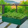 40 Inch X 32 Inch Patio Raised Garden Bed For Vegetable Flower Planting