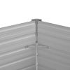 Garden Raised Bed Brown 50.8"X50.8"X30.3" Galvanized Steel