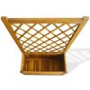 Garden Raised Bed With Trellis Solid Acacia Wood