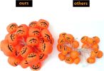 Halloween Pumpkin String Lights, Holiday Led Lights For Indoor Outdoor Decor,30 Led 11.81Ft 3D Waterproof Orange Jack-O-Lantern Battery Operated Party
