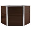 Garden Raised Bed Brown 50.8"X50.8"X30.3" Galvanized Steel