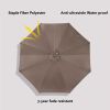 Patio Outdoor Adustment Hanging Cantilever Offset 10 Ft Umbrella  With 32 Led  Solar Lights