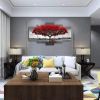 Canvas Wall Art Red Tree Picture Prints On Canvas Landscape Painting Modern Giclee Artwork Stretched And Framed Ready To Hang Canvas Art For Home Deco