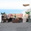 Seven-Piece Set Of Outdoor Tables And Chairs