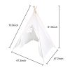 Teepee Tent For Kids - Play Tent For Boy Girl Indoor Outdoor Cotton Canvas Teepee Rt
