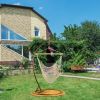Hammock Chair Hanging Rope Seat Swing W/ Wooden Stick 220Lbs Load For Patio Yard Porch Outdoor Bedroom Indoor