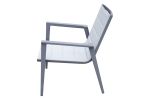 Modern Muse Aluminum Modern Coffee Table And Chair 5 Pcs Set