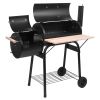 Zokop Oil Drum Charcoal Furnace High Temperature Spray Paint (500-600 Degrees) Diameter 15Cm Plastic Wheel