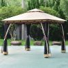 2-Tier 10 X 10 Feet Patio Shelter Awning Steel Gazebo Canopy