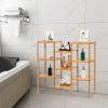 9 Tiers Bamboo Plant Stand Rack, Multifunctional Storage Rack Pots Holder For Patio Garden Corner Balcony Living Room Xh