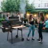 Zokop Oil Drum Charcoal Furnace High Temperature Spray Paint (500-600 Degrees) Diameter 15Cm Plastic Wheel