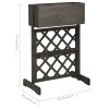 Garden Trellis Planter Gray 17.7"X11.8"X29.1" Solid Firwood