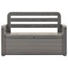 Garden Storage Bench 52.2" Plastic Anthracite