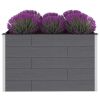 Garden Raised Bed Wpc 59.1"X39.4"X35.8" Gray