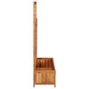 Raised Bed With Trellis 33.5"X15"X59.1" Solid Acacia Wood