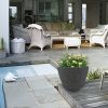 2 Pcs 12" Round Plant Pots, Flower Pots With Drainage Holes, Black
