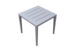 Modern Muse Aluminum Modern Coffee Table And Chair 5 Pcs Set