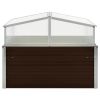 Greenhouse Brown 39.4"X39.4"X33.5" Galvanized Steel